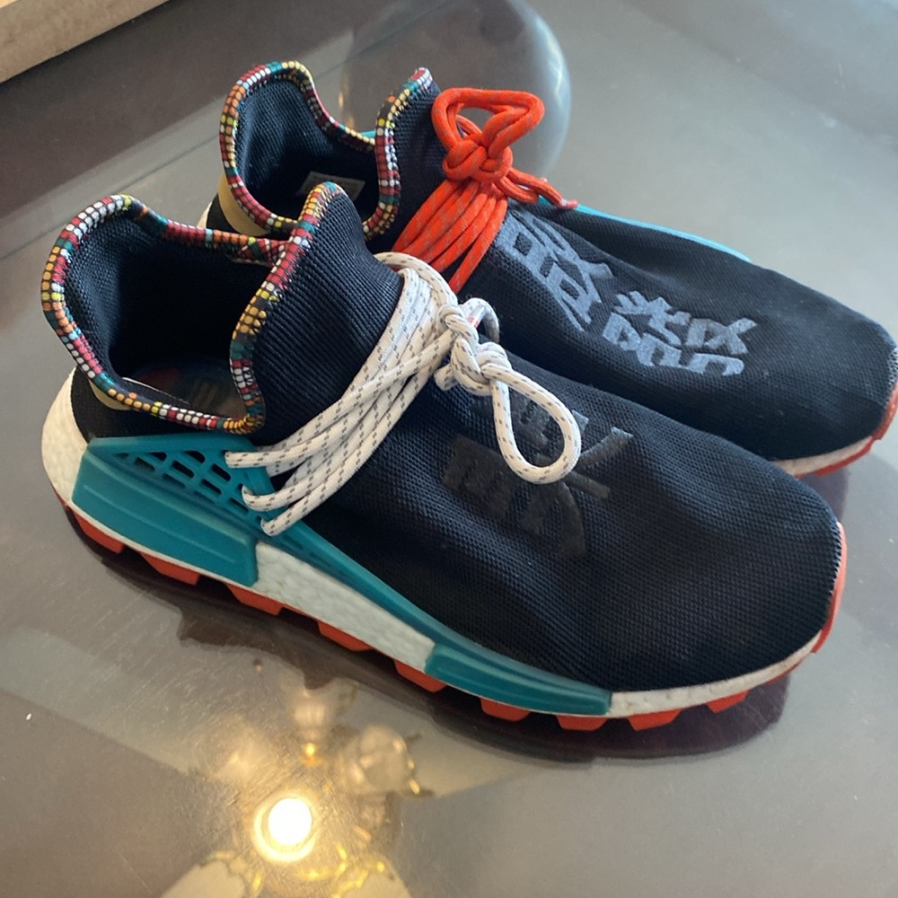 Adidas X Pharrell Williams Human NMD Trail Inspiration Black Size 9.5 US 
Mens - Picture 3 of 10